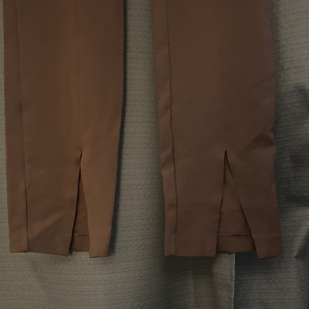 Express Brown Straight Leg Pants - Picture 2 of 5